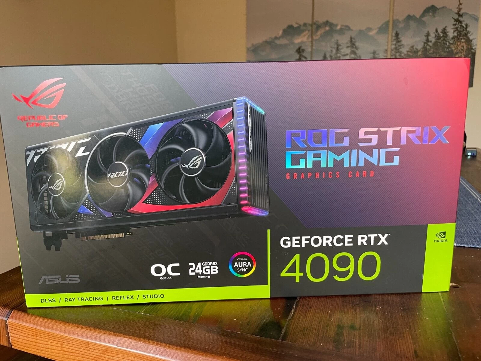 ASUS ROG Strix GeForce RTX 4090. This powerhouse features 24GB of GDDR6X memory