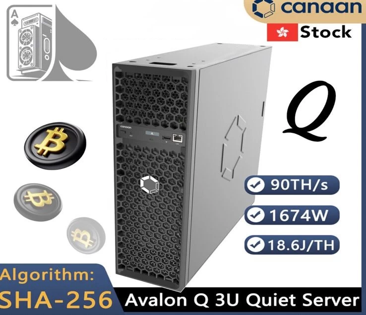 Canaan Avalon Q 90Th Bitcoin Miner (1674W)