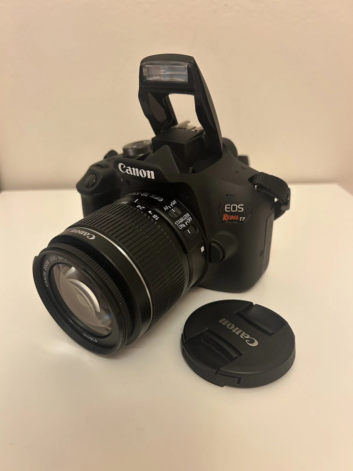 Canon EOS Rebel T7 DSLR Camera 24.1MP w/ EF-S 18-55mm IS II Lens Tested