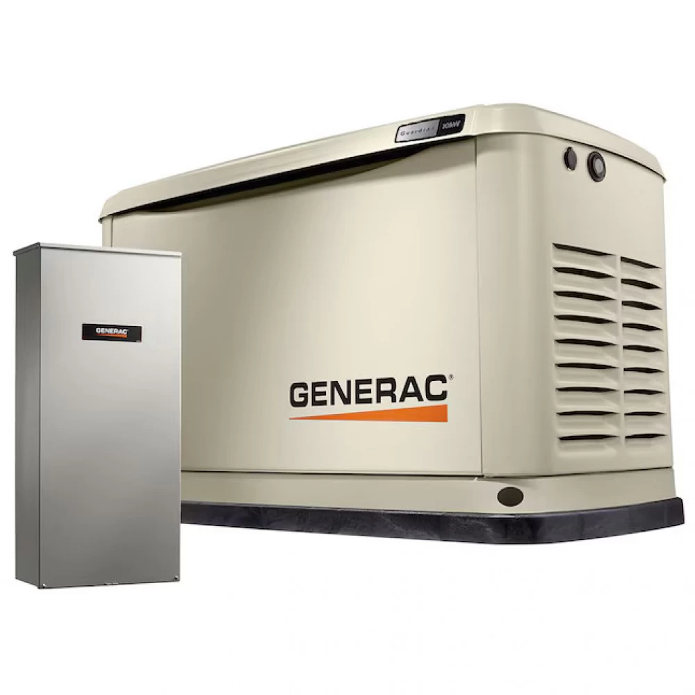 Generac Guardian Series 10kW Home Standby Generator – Dual Fuel (LP/NG) with WiFi & 100-Amp ATS