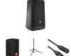 JBL EON710 Powered Speaker Kit with Cover, Stand, and Cable