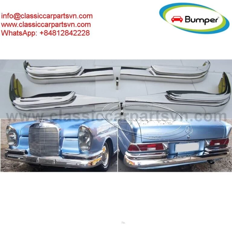Mercedes W111 W112 Fintail Saloon Sedan 4-door (1959-1968) bumpers