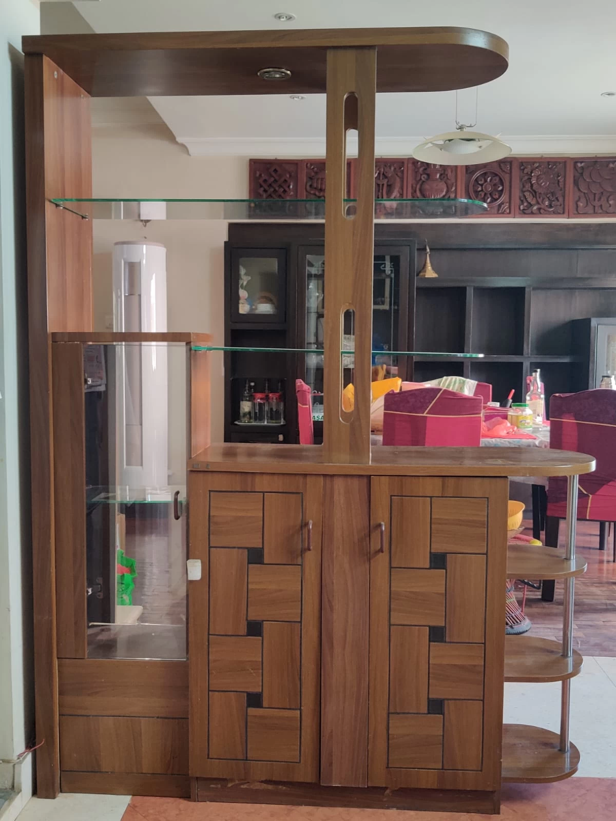 Partition cabinet for room, kitchen or office