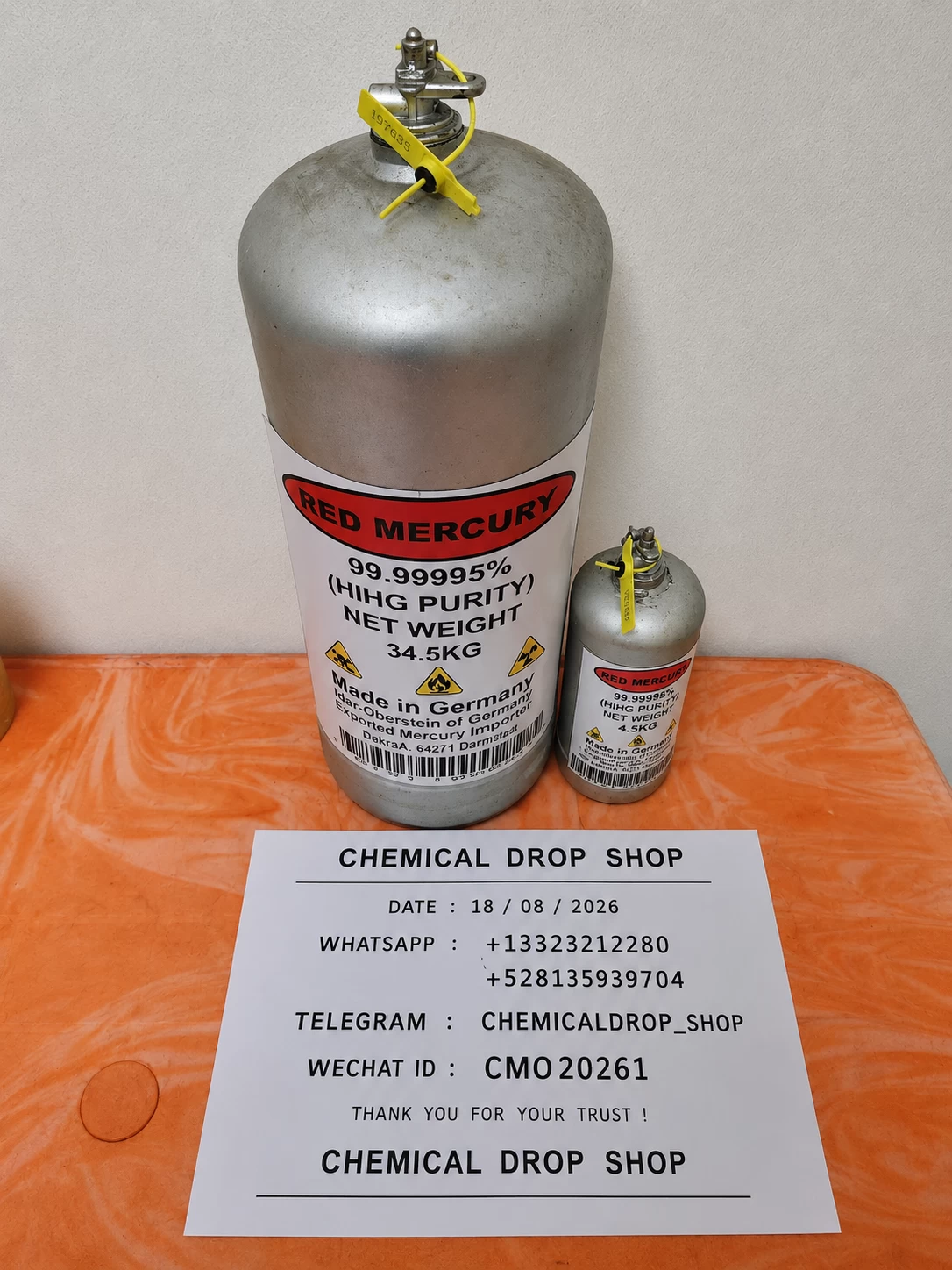 Prime Virgin Silver liquid Mercury For Gold Mining
