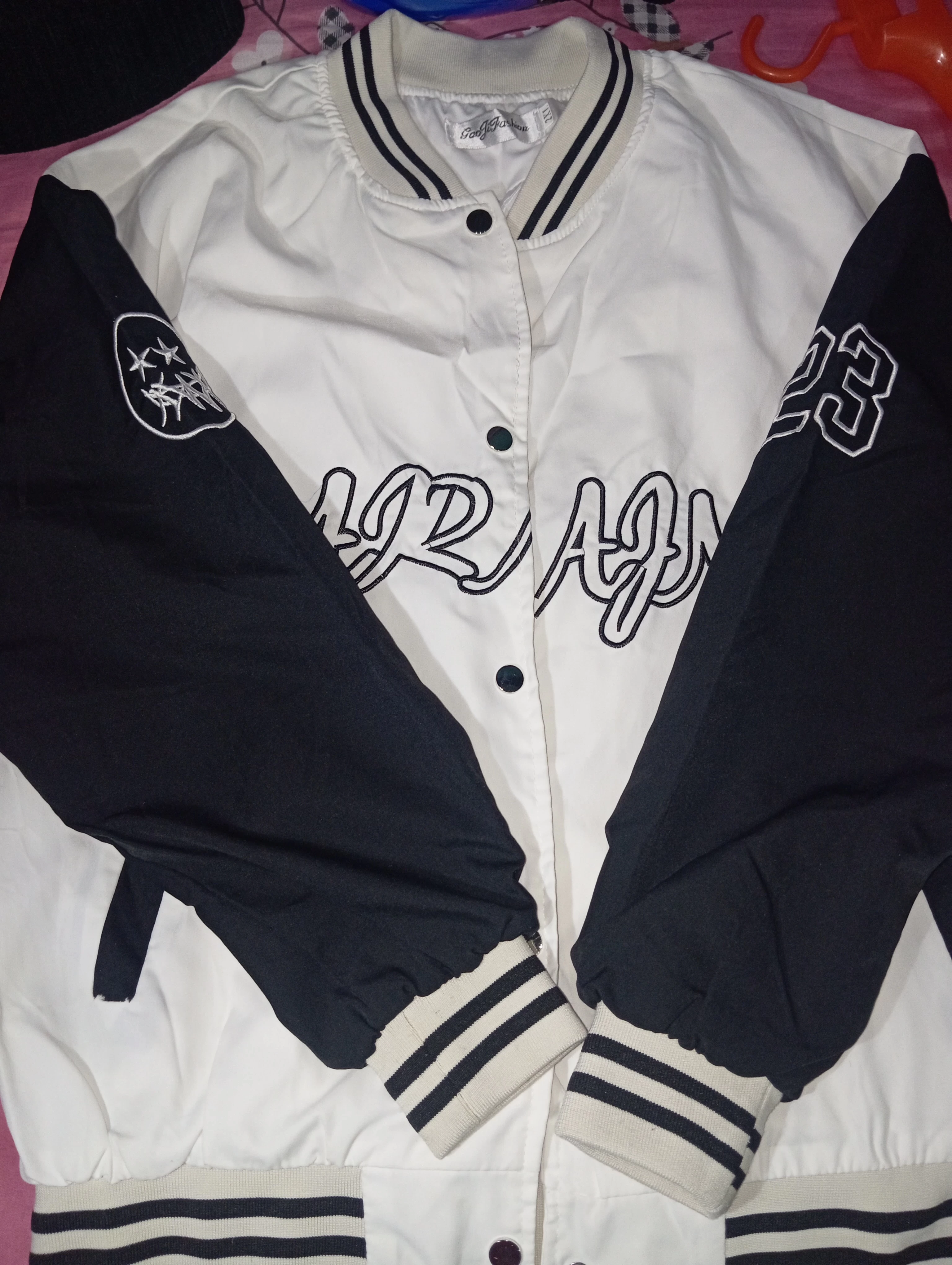Vintage B&W converse jacket